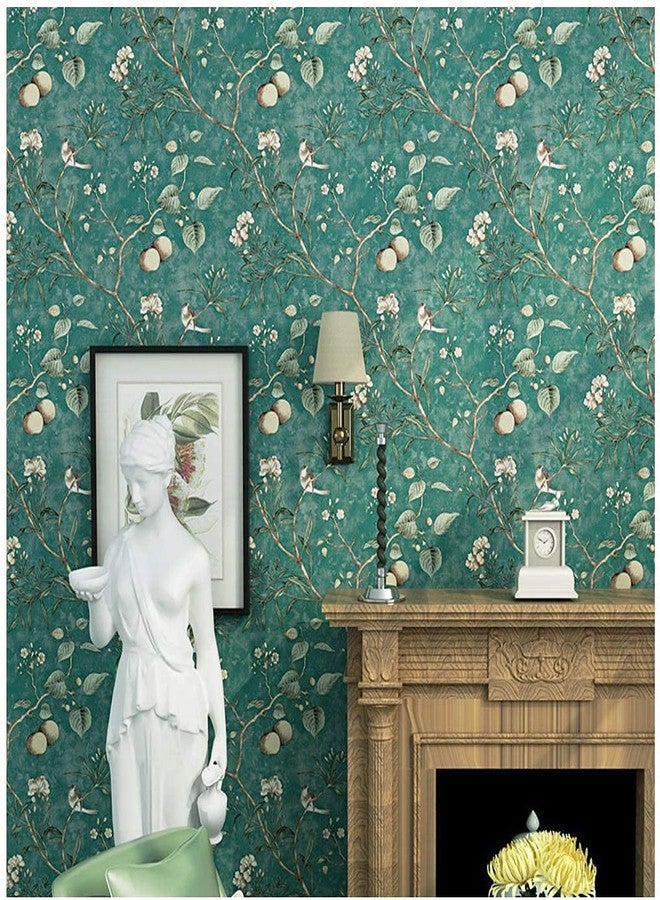 ANNACREATIONS ANNA CREATIONS Self Adhesive Wallpaper Waterproof Vinyl Stickers PVC Wall Papers (18''inches x 120'' inches) (SPAROW Green) - Image 1